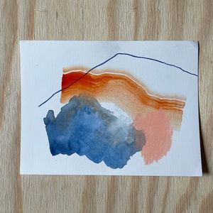 Mixed media abstract art